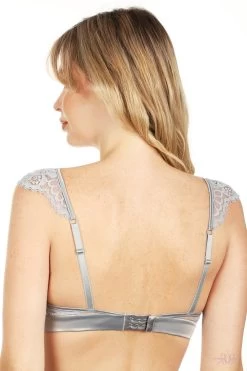 Prelude Marlene Grey Triangle Bra -Sexy Lingerie Shop ys303 ys303.gri 2 Mayfair Stockings 134