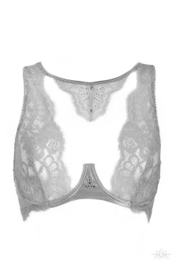 Prelude Marlene Grey Fantasy Bra -Sexy Lingerie Shop ys305 ys305.gri 1 2 Mayfair Stockings 159