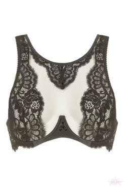 Prelude Marlene Black Fantasy Bra -Sexy Lingerie Shop ys305 ys305.neg 1 2 Mayfair Stockings 117